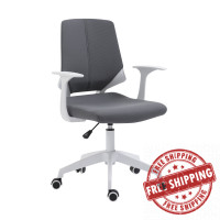 Techni Mobili RTA-3240-GRY
 Height Adjustable Mid Back Office Chair, Grey